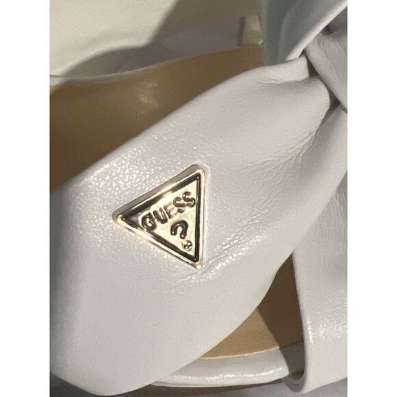 Guess Women White Outdo Knotted Sandals Size 8M - Picture 7 of 12